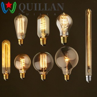 Quillan หลอดไส้ แบบเกลียว ทนทาน ปลอดภัย สไตล์เรโทร สําหรับตกแต่งบ้าน 1 ชิ้น