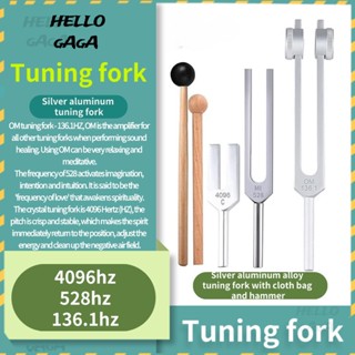 Tuning fork🔔&lt; 4096 ส้อมจูนเสียง 136.1 &gt; 528HZ เครื่องดนตรี ส้อมจูนเสียง OM ส้อมปรับแต่งคริสตัล ส้อมฟอกอากาศ ลดการทําสมาธิ รักษาโซนิค