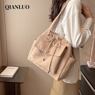 QIANLUO กระเป๋าผ้ากระเป๋าผ้าแคนวาส Tote Bag 2023 NEW GTT2390O5C 37Z230911