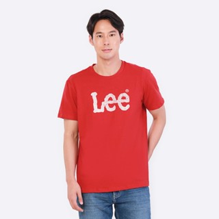 LEE เสื้อยืดแขนสั้นผู้ชาย ทรง REGULAR รุ่น LE S523MTSSF02 สีแดง