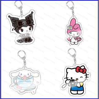 Gp1 พวงกุญแจอะคริลิค จี้การ์ตูนอนิเมะ Sanrio Melody Kuromi น่ารัก สําหรับห้อยกระเป๋า