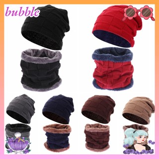 Bubble Beanies ผ้าพันคอ ถุงมือ ผ้าฟลีซ อบอุ่น ฤดูหนาว สําหรับผู้ชาย ผู้หญิง