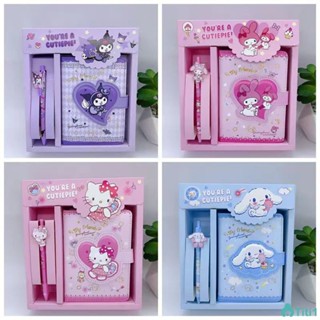 Sanrio Handbook Set กล่องการ์ตูน Pu Magnetic Turnover แพคเก็จ โน๊ตบุ๊คน่ารัก นักเรียน แบบพกพา Note ชุดนี้ TH1