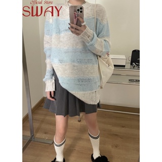 SWAY เสื้อคลุม เสื้อกันหนาว เท่ แฟชั่น วินเทจ สบาย WMY2390HWH37Z230914