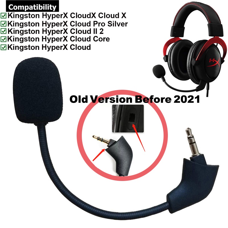 สายเคเบิลหูฟังไมโครโฟน 3.5 มม. แบบเปลี่ยน สําหรับ HyperX Cloud 1 2 II X Core Pro Alpha Flight Revolver Orbit S Cloudx Cloud9 C9