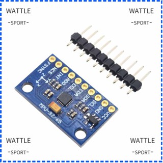 Wattle 9 DOF 9-Axis Attitude, Plastic SPI IIC Gyro + โมดูลเซนเซอร์เร่ง คุณภาพสูง 3~5V Blue Mini MPU9250 GY-9250 DIY