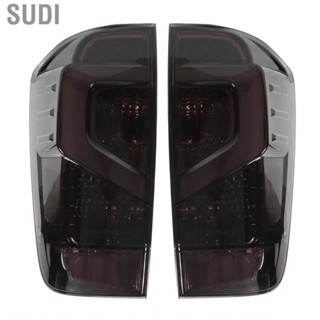 Sudi 2PCS Car  Tail Lights Halogen Smoky PC Lens Exterior Replacement for Navara Np300 2021