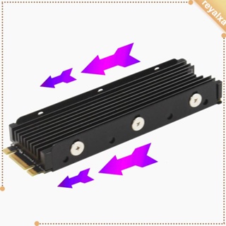 [Reyalxa] ครีบระบายความร้อนฮีทซิงค์แล็ปท็อป สีดํา สําหรับ M.2 PCIE SSD