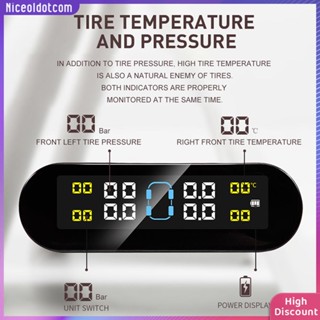 ❉Niceoldotcom❉  เครื่องวัดความดันลมยางดิจิทัล จอแสดงผลแบบเรียลไทม์ ไร้สาย พลังงานแสงอาทิตย์ และอุปกรณ์เตือนภัยอัตโนมัติ ชาร์จ USB