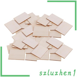 [Szluzhen1] ที่รองแก้วไม้เปล่า 100 ชิ้น DIY