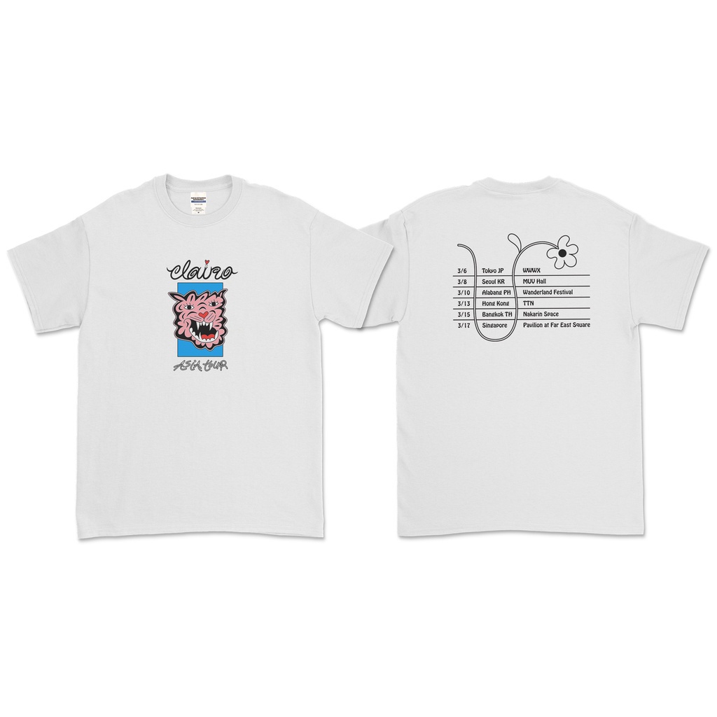 ความร้อน Clairo - ทัวร์เอเชีย (ด้านหน้าและด้านหลัง)