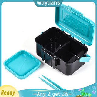 Wuyuans กล่องเหยื่อตกปลา แบบพกพา หนา ความจุขนาดใหญ่ ระบายอากาศ