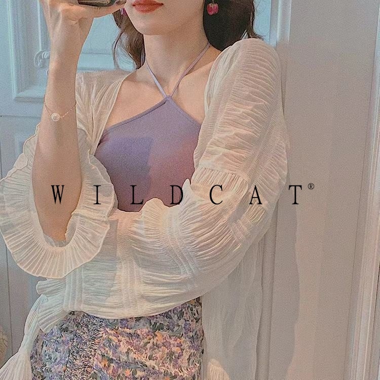 เสื้อคลุมกันแดด แขนยาว ทรงหลวม เข้ากับทุกการแต่งกาย แฟชั่นฤดูร้อน สําหรับผู้หญิง