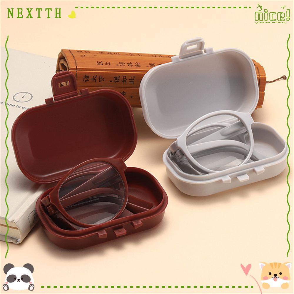 Nextshop แว่นตาอ่านหนังสือ สายตายาว 1.0x ~ 4.0x แบบพกพา พับได้ น้ําหนักเบา หลากสี สําหรับทุกเพศ