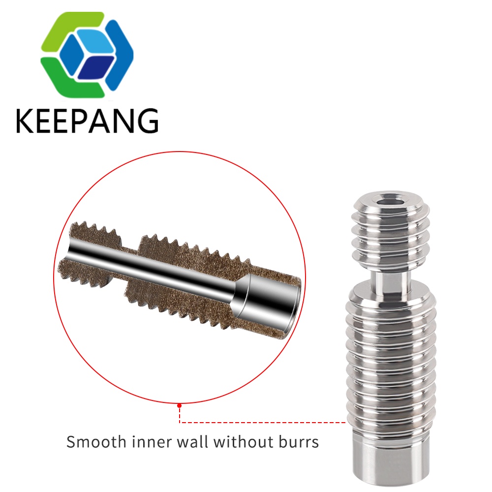 E3D Throat TC4 Titanium Alloy Heat break For E3D V6 Remote Hotend 1.75mm PLA Corrosion resistance 3D