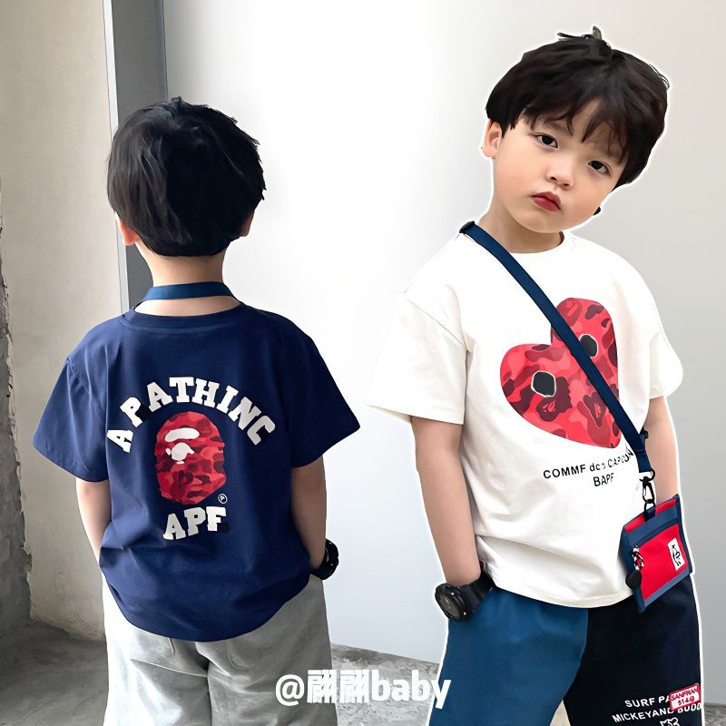 เสื้อยืดแขนสั้น ผ้าฝ้าย 100% พิมพ์ลายการ์ตูน ระบายอากาศ แบบแห้งเร็ว สําหรับเด็กผู้ชาย 2023