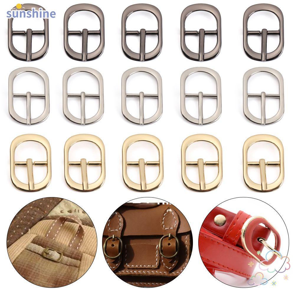 Ssunshine 5 ชิ้น กระเป๋าหนัง หัวเข็มขัด สแน็ป ทรงวงรี สี่เหลี่ยมผืนผ้า โอริง รองเท้า ไหล่ กระเป๋าถือ อุปกรณ์ซ่อม