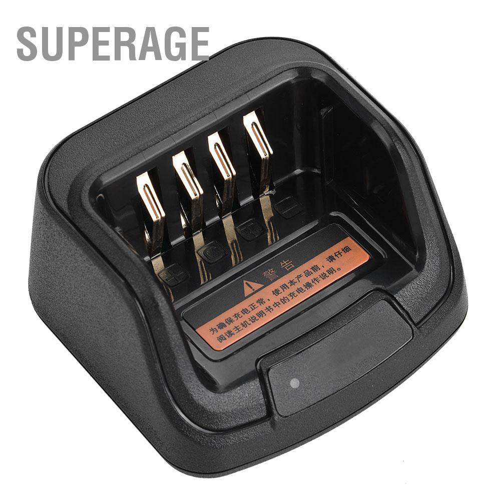 Superage วิทยุแบตเตอรี่แท่นชาร์จสำหรับ Hytera HYT Walkie Talkie แบตเตอรี่เครื่องชาร์จ 12V DC 1A 850mAh