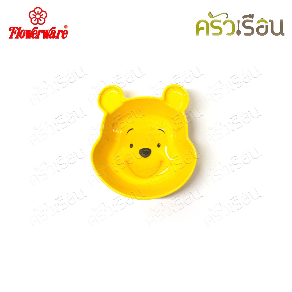 Flowerware P6279-6 จาน หน้าหมีพูห์ ขนาด 6 นิ้ว จานข้าว จานเด็ก จานหมีพูห์ Pooh