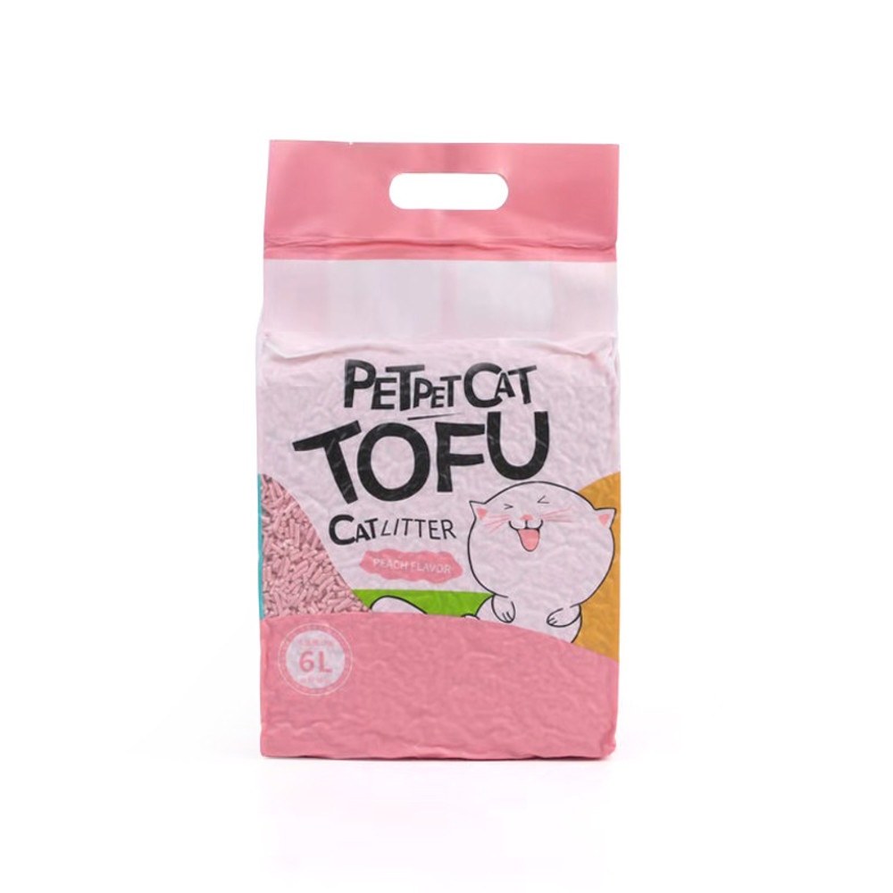 GlobalHouse TOFU ทรายแมว ขนาด 6ลิตร รุ่น 1MC03 กลิ่นลูกพีช สินค้าของแท้คุณภาพดี