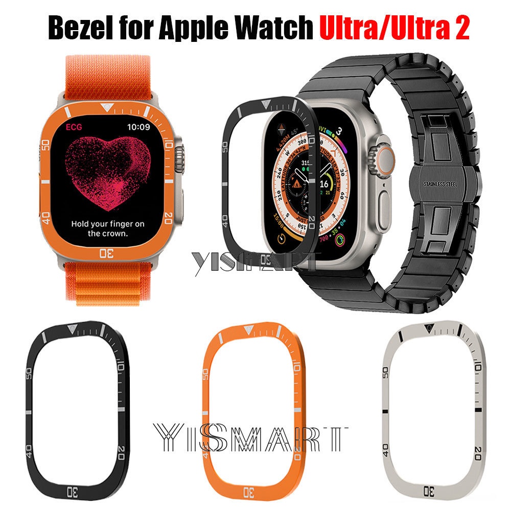 กรอบอลูมิเนียมอัลลอยด์ พร้อมแหวน สําหรับ Apple Watch Ultra 2 iWatch Ultra 49 มม.