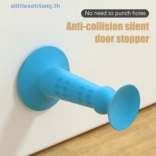 Alittlese Anti-collision ซิลิโคน Mute Self-Adhesive กันชนประตูดูดด้านหลัง Retainer Wall Protector ซ่อนผู้ถือประตู TH