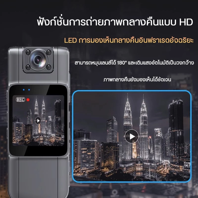 กล้องติดหมวกกันน็อค HD กล้องติดมอเตอร์ไซค์ WIFI action camera กล้องติดรถมอเตอร์ไซค์ กล้องติดหมวก แบบคลิปหนีบ กล้องวีดีโอ thumbnail 6