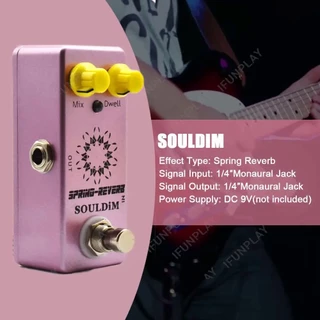 SoulDiM มินิกีตาร์ไฟฟ้า Overdrive/Booster/Delay/Pramp/Reverb/ลดเสียงรบกวน/Analog DELAY Effect Pedal