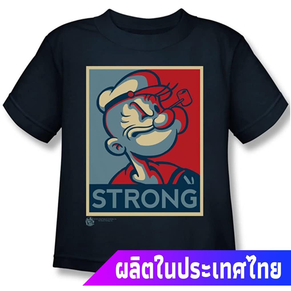 *MIYA* ป๊อปอาย 2022 หญิง Popeye - Men's Juvy Strong T-Shirt In Navy discount รถถังS-3XL 1010.11