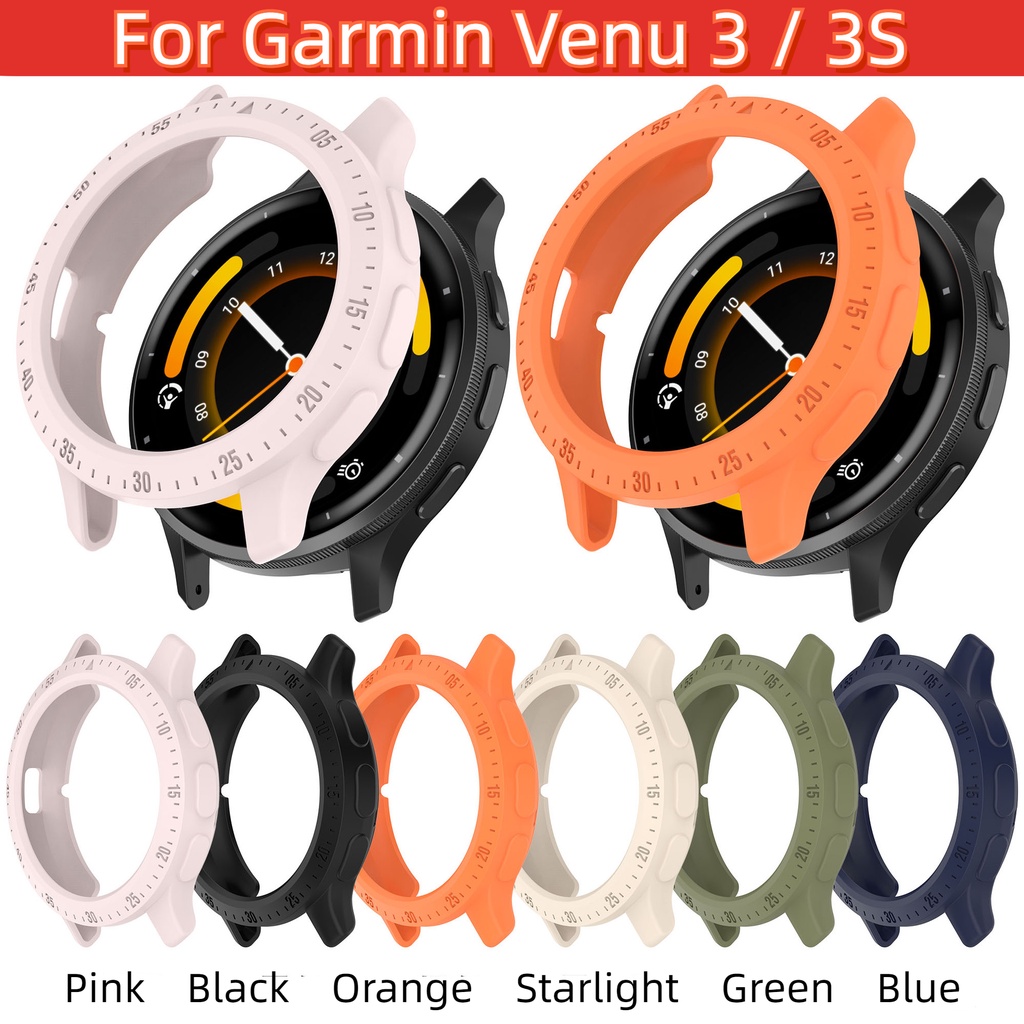 เคสซิลิโคนเหลว สําหรับ Garmin Venu 3 3S กลวง ออก ซิลิโคน นาฬิกา ป้องกันการตก เกราะ ฝาครอบป้องกัน