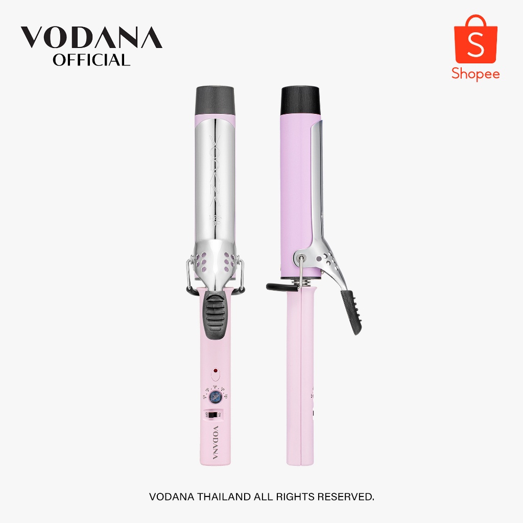 VODANA l Glamwave Curling Iron - Violet (32,36,40mm) เครื่องม้วนผม Vodana สีม่วง