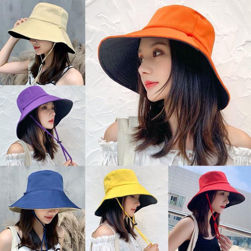 Perfect Fisherman Hat Female Korean Student Wild Basin Hat UV Beach Sun Hat