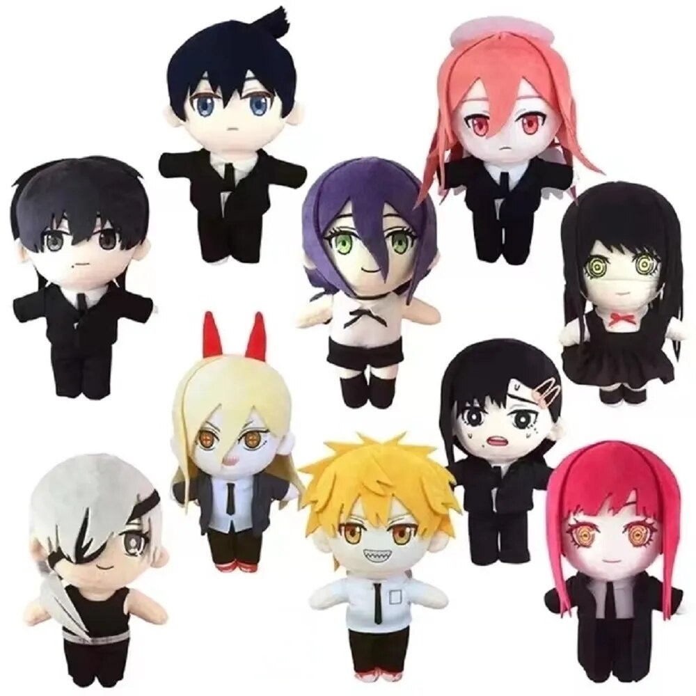 Chainsaw Man Plush Toys Makima Quanxi Denji Power Mitaka Asa Angel Devil Reze Cute Game Anime Plushi