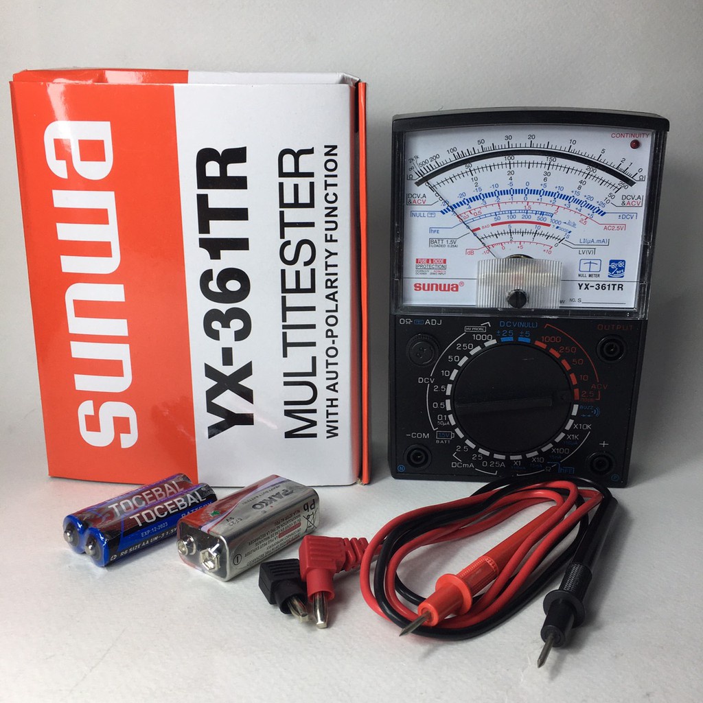 ไขควง Sunwa YX- 361TR มิเตอร์วัดไฟ มัลติมิเตอร์เข็ม มัลติมิเตอร์แบบ อนาล็อค multimeter  YX-361TR