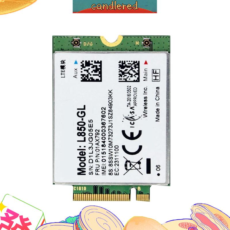 โมดูลการ์ด WiFi L850 GL 01AX792 NGFF M.2 ทนทาน ใช้งานง่าย สําหรับ Lenovo ThinkPad T580 X280 L580 T48