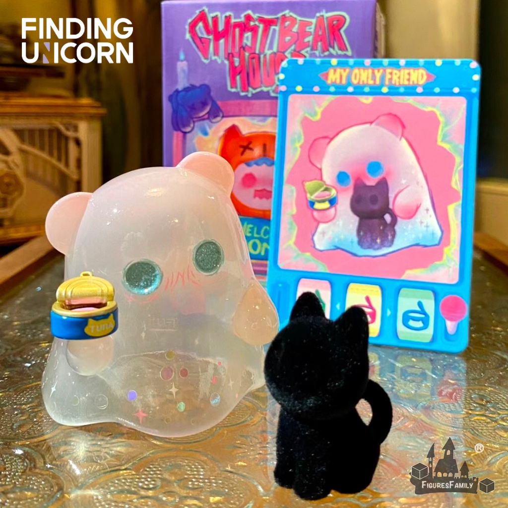 [ของแท้] F.un ShinWoo Ghost Bear House series สไตล์ลับและชุด 12 การออกแบบกล่องตาบอดรูปตุ๊กตาเครื่องประดับของขวัญ