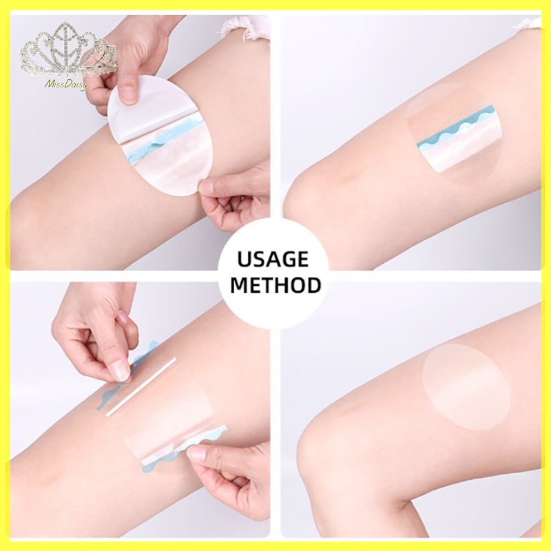 10 ชิ้นต้นขาเทปทิ้ง Spandex ที่มองไม่เห็น Body Anti-friction Pads แพทช์ TH
