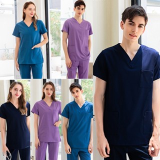 【เสื้อ + กางเกง】ชุดขัดฟัน แบบเต็มชุด คลินิก ไหมขัดฟัน สปา คว…