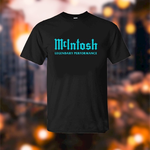 เสื้อยืดผ้าฝ้ายผู้ชายเสื้อใหม่ McIntosh Amplifiers เสื้อยืดโลโก้ประสิทธิภาพในตํานานขนาด S ถึง 5XL 4X