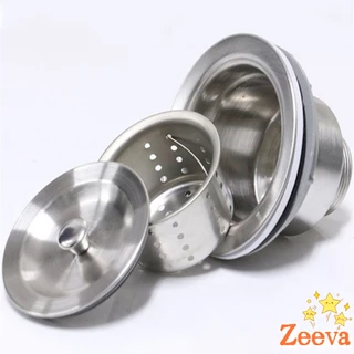Zeeva สะดืออ่างล้างจาน 201 วัสดุสแตนเลส ตะกร้ากรองเศษอาหาร Kitchen Sink Strainer