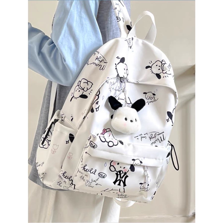 กระเป๋าเป้สะพายหลัง น่ารัก Pochacco การ์ตูน ความจุสูง กระเป๋าเป้สะพายหลัง