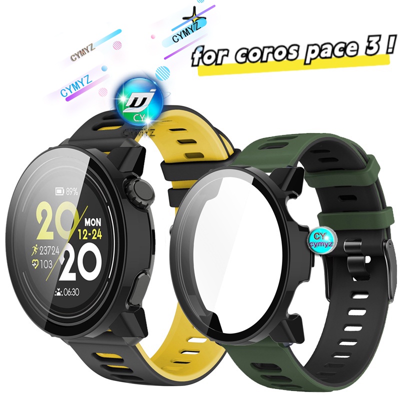 Coros pace 3 สายซิลิโคน สําหรับ coros pace 3 Smart Watch strap Sports wristband coros pace 3 เคสป้องกันหน้าจอ