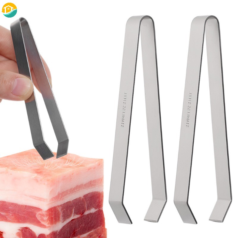 1/5 ชิ้น สเตนเลส หมู กิ๊บ ก้างปลา แหนบ ก้างปลา คลิปดึง ที่คีบ ก้างปลา ถอน แคลมป์ อุปกรณ์ครัว
