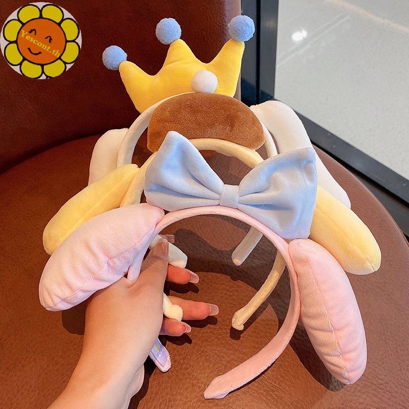SANRIO Yescont กิ๊บติดผม ผ้ากํามะหยี่ขนนิ่ม ลายการ์ตูนซานริโอ้น่ารัก เหมาะกับฤดูใบไม้ร่วง และฤดูหนาว สําหรับเด็กผู้หญิง