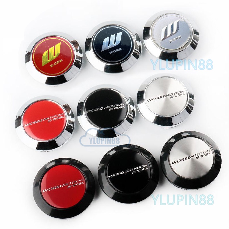 Jdm ทํางาน Racing รถศูนย์ล้อ Hub Caps 64 มม.OD 60 มม. ID สําหรับทํางานอารมณ์ล้อขอบ CR 11R D9R XT7 XC8 XD9 ZR10 เวลาโจมตี