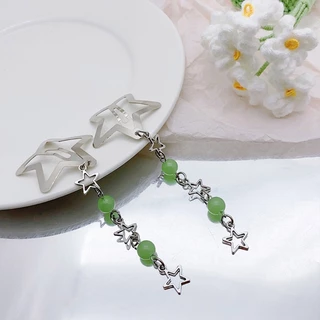 Arin Y2K สไตล์ Star Fringe Hairpin กิ๊บติดผมโลหะเครื่องประดับอุปกรณ์เสริม Cool Barrettes