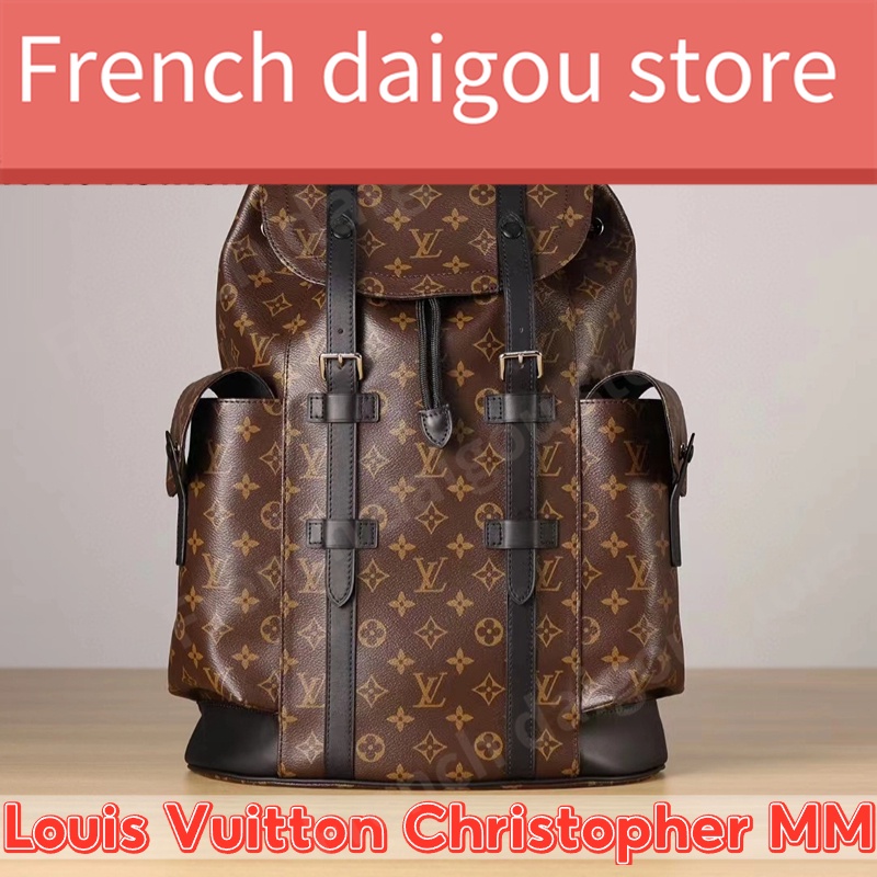 หลุยส์วิตตอง Louis Vuitton Christopher MM Backpack กระเป๋าสะพายหลัง