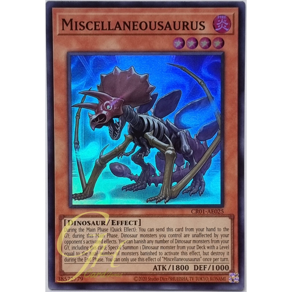 Yugioh [CR01-AE025] Miscellaneousaurus (Super Rare)