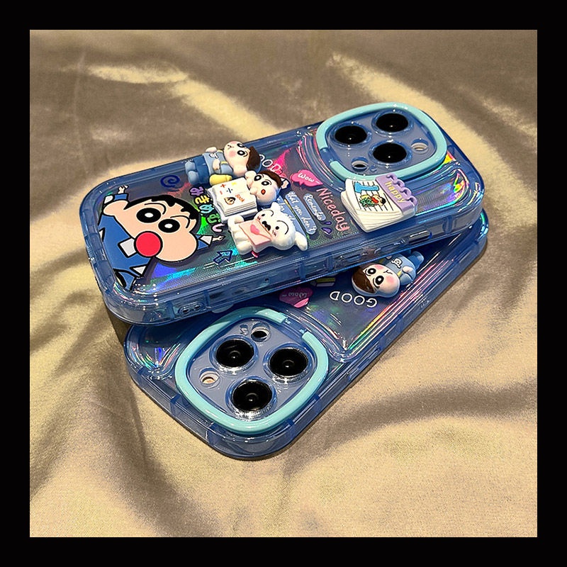 เคสซิลิโคนไพ่ชินจัง พร้อมตัวยึด ความเหมาะสมกับ iPhone 14/13/12/11