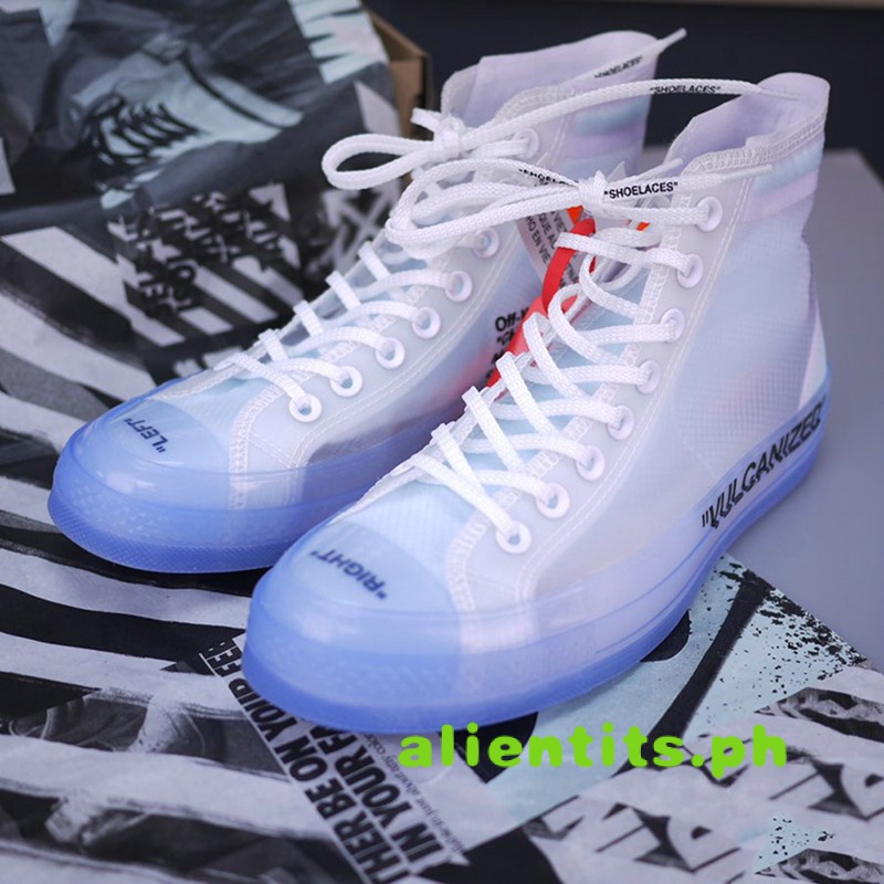 Converse sneakers OFF WHITE X Converse Chuck Taylor 1970s OW joint high-cut sneakers แนวโน้ม